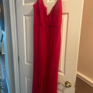 NUDE Red Sleeveless Jumpsuit